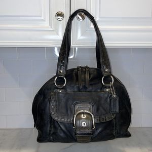 Coach Courtney Leather Dome Satchel Bag